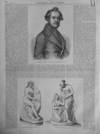 1848 UNE NYMPHE DES EAUX SCHWANTHALER SCULPTEUR 1 JOURNAL ANCIEN - Non Classés