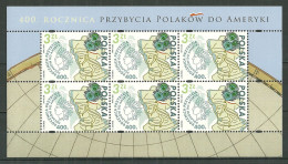 POLAND MNH ** 4119 En Feuille Feuillet ANNIVERSAIRE IMMIGRATION POLONAISE EN AMERIQUE - Unused Stamps