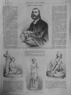 1853 LA PETITE MENDIANTE L AVEUGLE L INNOCENCE SUC SCULPTEUR 1 JOURNAL ANCIEN - Non Classés