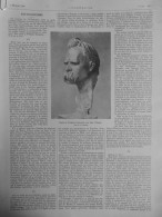 1908 BUSTE FREDERIC NIETZSCHE MAX KLINGEER SCULPTEUR 1 JOURNAL ANCIEN - Non Classés
