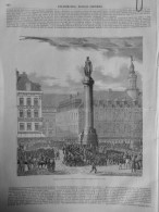 1845 LA COLONNE DAVID SCULPTEUR 1 JOURNAL ANCIEN - Non Classés