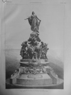 1880 MONUMENT LA REPUBLIQUE DALOU SCULPTEUR 1 JOURNAL ANCIEN - Non Classés
