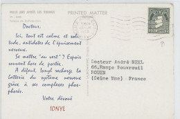 IRLANDE - N°81 / IMPRIME POUR LA FRANCE -CàD : BAILE ATHA CLIATH -25 MCH 1958 - Lettres & Documents