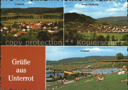 72462344 Unterrot Gaildorf Panorama Arwa Siedlung Freibad Unterrot Gaildorf - Autres & Non Classés