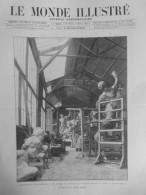 1889 ATELIER SCULPTURES FONTAINE CENTRALE JARDIN  SCULPTEUR 1 JOURNAL ANCIEN - Non Classés