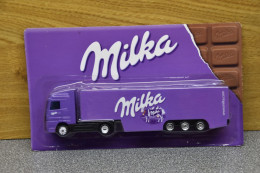 MILKA Chocolade Truck-vrachtwagen  Scale 1:87 Hermey GMBH & Co KG Hamburg (D) - Trucks, Buses & Construction