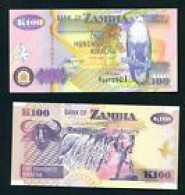 ZAMBIA -  1992 100 Kwacha UNC  Banknote - Zambie