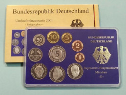 BRD - GERMANIA FEDERALE - 2001 D PROOF - Set Di Monete Divisionali - Mint Sets & Proof Sets