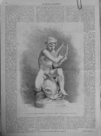 1870 STATUE ARION HIOLLE SCULPTEUR 1 JOURNAL ANCIEN - Non Classés