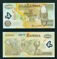 ZAMBIA -  2009 500 Kwacha UNC  Banknote - Zambie