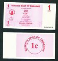 ZIMBABWE -  2006 1 Cent UNC  Banknote - Zimbabwe