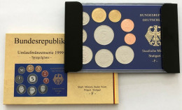 BRD - GERMANIA FEDERALE - 1999 F PROOF - Set Di Monete Divisionali - Mint Sets & Proof Sets