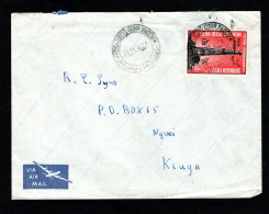 Somalia AFIS, POSTA VIAGGIATA 1957, MOGADISCIO PER IL KENYA - Somalia (AFIS)