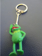 Porte-clé Ancien / Humour /Grenouille Kermitterand / Petit Personnage/ Vers 1982-1992             POC623 - Key-rings