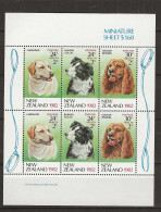 1982 MNH New Zealand Health Sheetlet Postfris** - Blocks & Kleinbögen