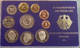 BRD - GERMANIA FEDERALE - 2001 D PROOF - Set Di Monete Divisionali - Mint Sets & Proof Sets