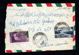 Somalia AFIS, POSTA VIAGGIATA 1957, MOGADISCIO PER ADEN - Somalië (AFIS)