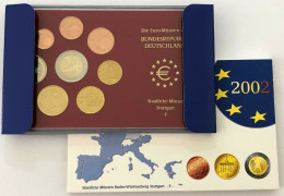 BRD - GERMANIA FEDERALE - 2002 F PROOF - Set Di Monete Divisionali - Mint Sets & Proof Sets