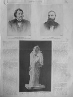 1898 STATUE DE BALZAC RODIN SCULPTEUR 1 JOURNAL ANCIEN - Non Classés