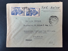 SP ENVELOPPE CANAKRY GUINEE FRANCAISE AOF 1943 POUR DAKAR - Lettres & Documents