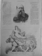 1883 GROUPE MARBRE ARIANE CLESINGER SCULPTEUR 1 JOURNAL ANCIEN - Non Classés