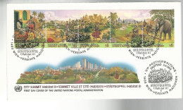 53011 ) United Nations FDC Vienna Postmark 1996  - Lettres & Documents