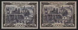 Poste Aérienne N°29/29b, Les 2 Nuances, Vue De Paris, Neufs ** Sans Charnière - 1927-1959 Mint/hinged