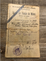 Carnet D’allocation Pour Une Famille De Militaire Italien 1917 - Dokumente