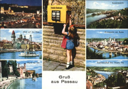 72454238 Passau Dom Hafen Zusammenfluss Inn Donau Ilz Passau - Passau
