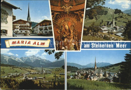 72453674 Maria Alm Steinernen Meer Teilansichten Panorama Wallfahrtskirche Maria - Autres & Non Classés