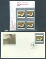 Canada # 1203 UL. PB. MNH + FDC - Masterpieces Of Canadian Art - 1 - Hojas Bloque