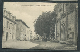 La Villedieu-du-Clain. ( Vienne )  - L'Eglise Et La Route De Poitiers   Maca 4722 - La Villedieu Du Clain