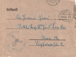Feldpost - Brief- 1943 -ZINTEN-mit Jahreskalender - Feldpost 2. Weltkrieg