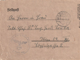 Feldpost - Brief- 1943 -ZINTEN-mit Jahreskalender - Feldpost 2. Weltkrieg