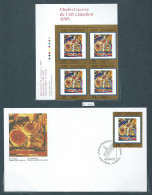 Canada # 1545 UL. PB. MNH + FDC - Masterpieces Of Canadian Art - 8 - Blocks & Kleinbögen