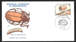 Nouvelle Calédonie  21 Février 1977  - FDC  YT  407 - Nouméa - Ver Du Bancoulier - Covers & Documents