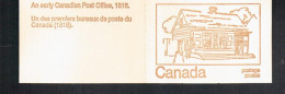 CANADA CARNET BOOKLET ANTIGUA OFICINA DE CORREOS EARLY POST OFFICE - Libretti Completi