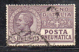 MONK643 - REGNO 1913 , Posta Pneumatica N. 2 Usato - Poste Pneumatique