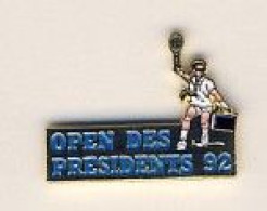 Pin's Tennis Open Du Président - Tennis