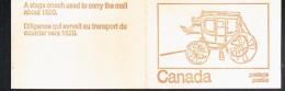 CANADA CARNET BOOKLET STAGE COACH DILIGENCIA CORREO 1820 - Kutschen