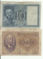 Z321 - COPIA 5+10 LIRE - Italië– 5 Lire