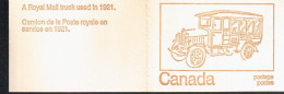 CANADA CARNET BOOKLET ROYAL MAIL TRUCK 1921 COCHE AUTOMOVIL CAR - LKW