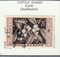 MADAGASCAR - Café (rubiacées) - Y&T N° 331 - 1956 - Oblitéré - Usados