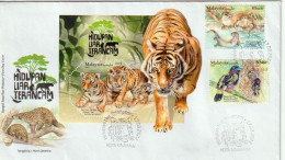 MALAYSIA.Conservation De La Faune Malaisienne.Faune Sauvage :les Espèces De Plus En Plus Menacées:Tigre De Malaisie,etc - Briefe U. Dokumente