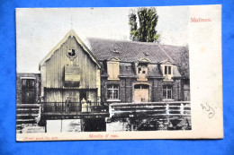 Maline 1905: Moulin D'eau Animée Et En Couleurs. Rare - Machelen