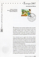 " EUROPA 2007 : 100 ANS DU SCOUTISME " Sur Notice Officielle 1er Jour De 2007. N° YT 4049. Parfait état FDC - Autres & Non Classés