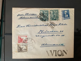 Cadiz A Alemania. Por AVION Censura. Aereo. 1939 - Cartas & Documentos