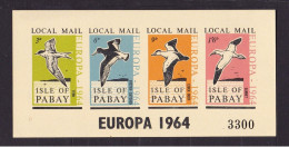 1964 Gran Bretagna, Scozia - Great Britain, Scotland Foglietto Europa ISLE OF PABAY, MNH** BIRDS Souvenir Sheet UCCELLI - Meeuwen