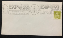 SPAIN, Cover With Special Cancellation « EXPO '92 », « HUESCA Postmark », 1987 - 1992 – Siviglia (Spagna)