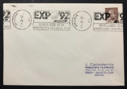 SPAIN, Cover With Special Cancellation « EXPO '92 », «VITORIA Postmark », 1987 - 1992 – Sevilla (España)